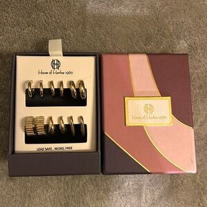 House of Harlow 1960 gold hoop earrings